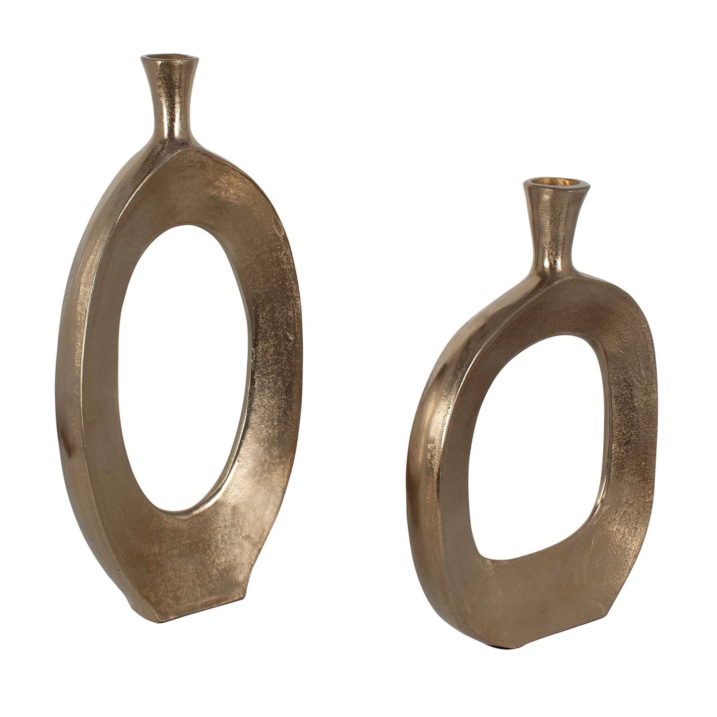 Kyler Textured Bronze Vases Set/2