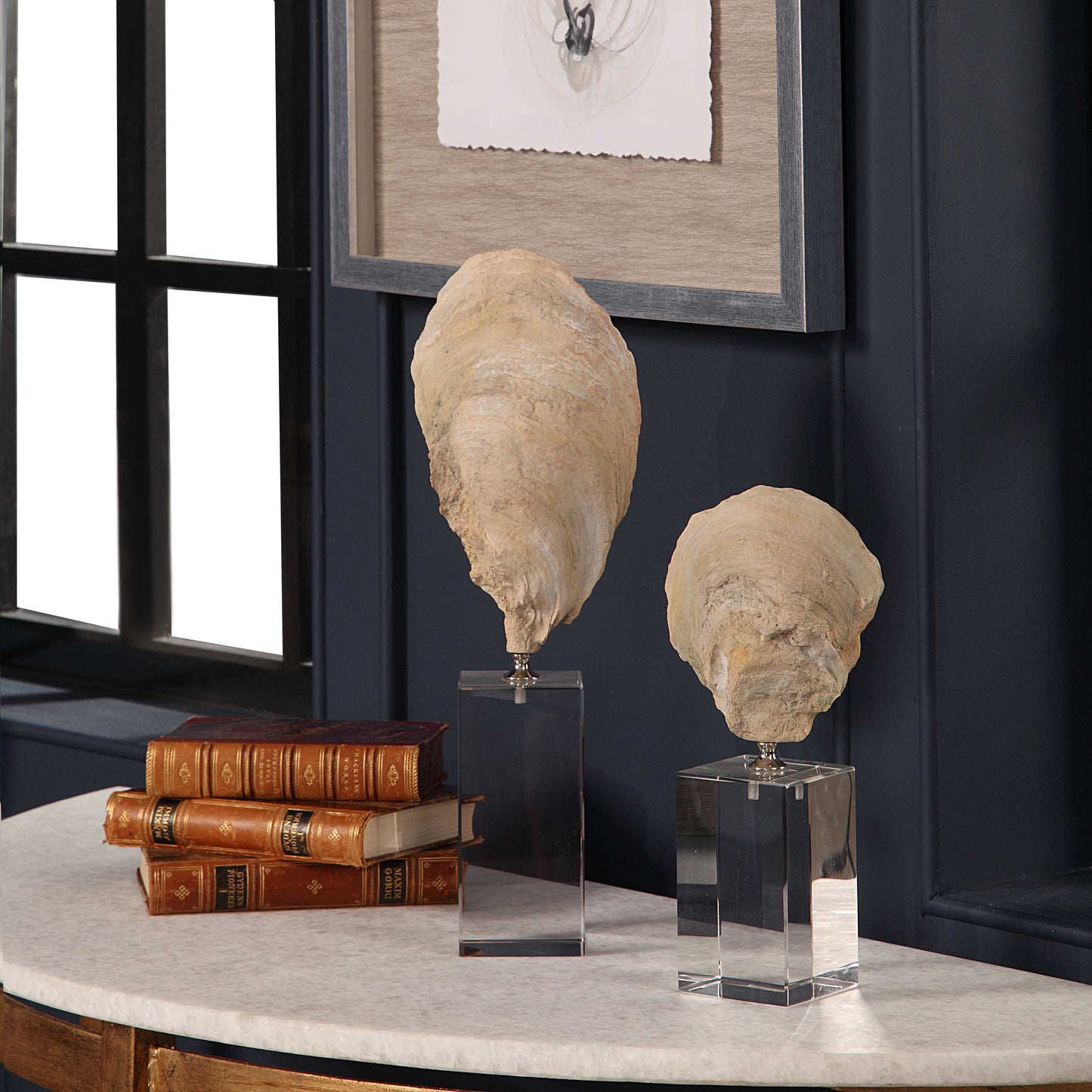 Oyster Shell Sculptures Set/2