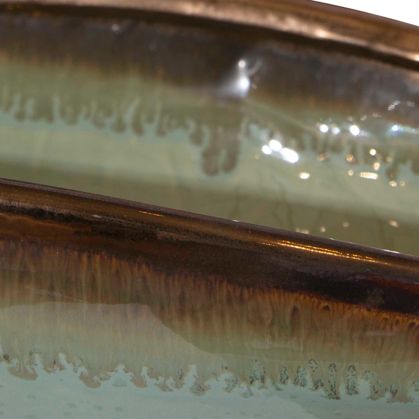 Iroquois Green Glaze Bowl
