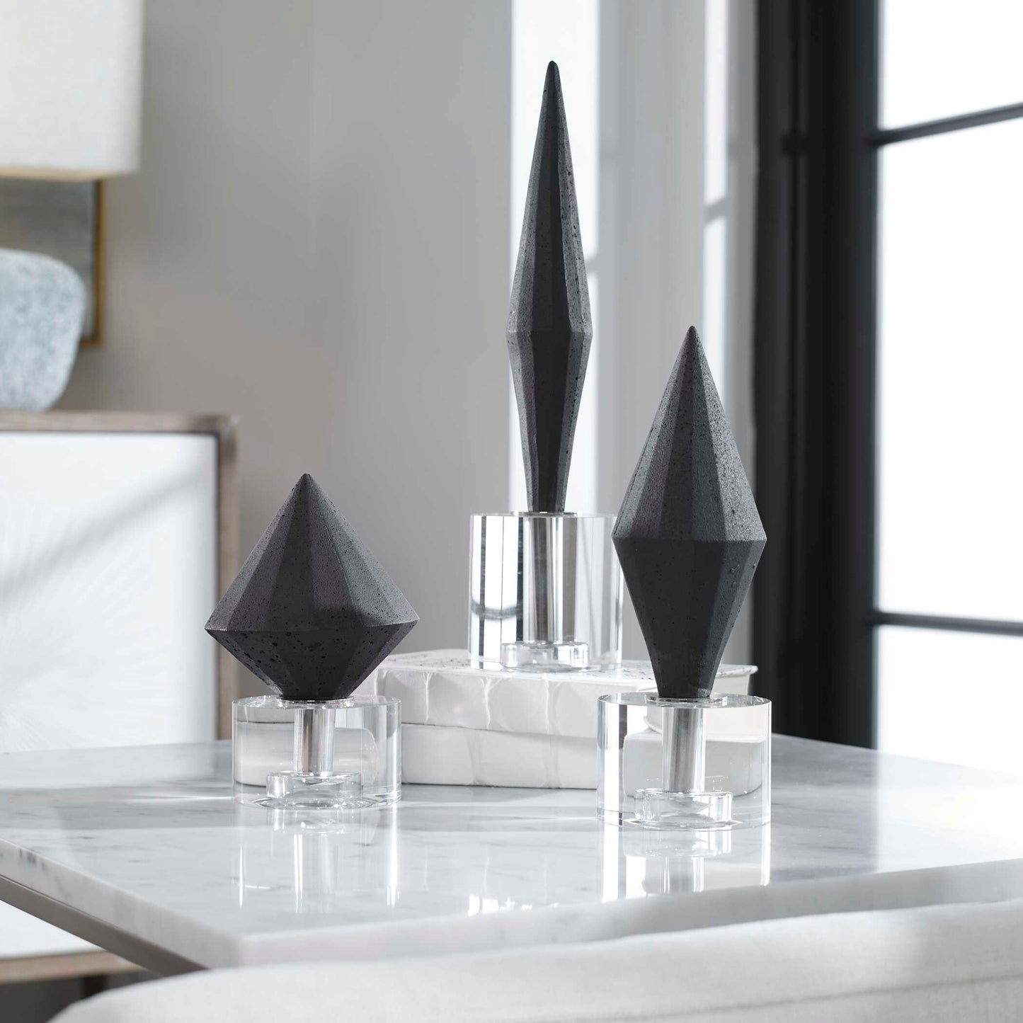 Alize Black Sculptures Set/3