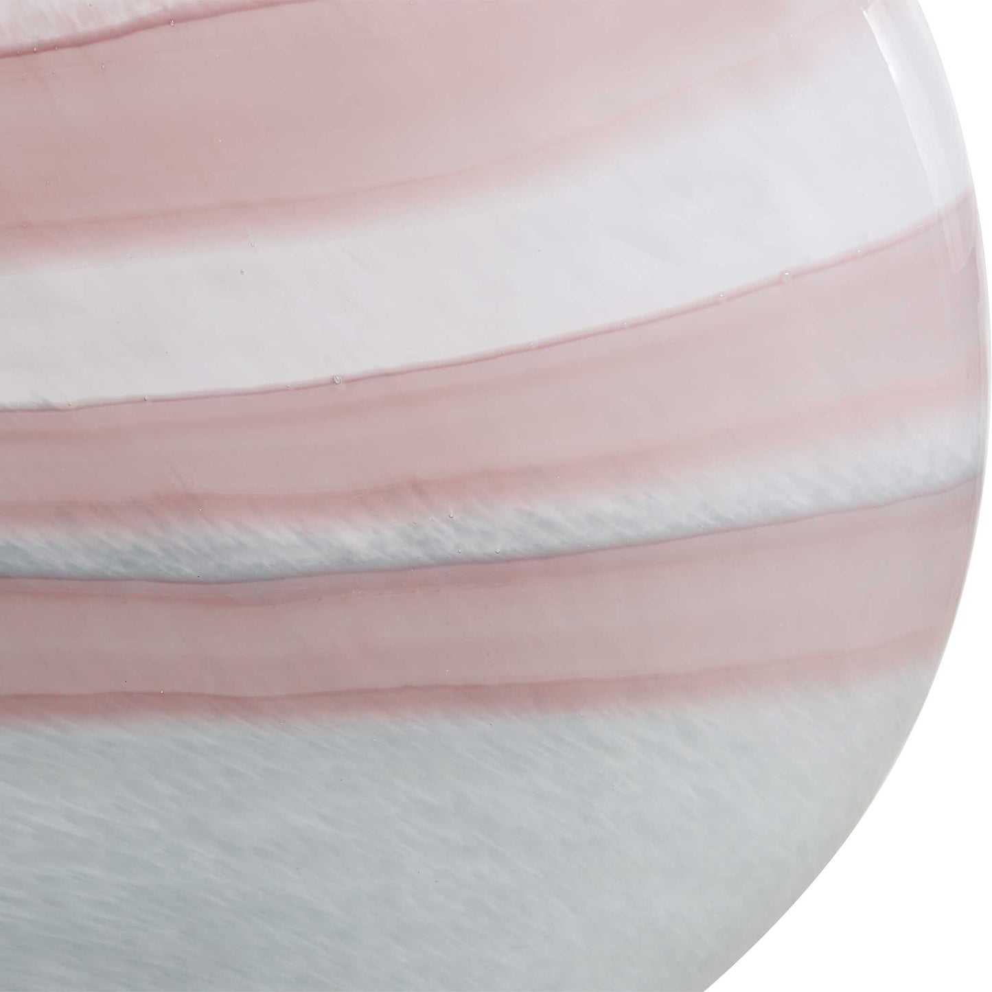 Blush Swirl Glass Vases Set/2
