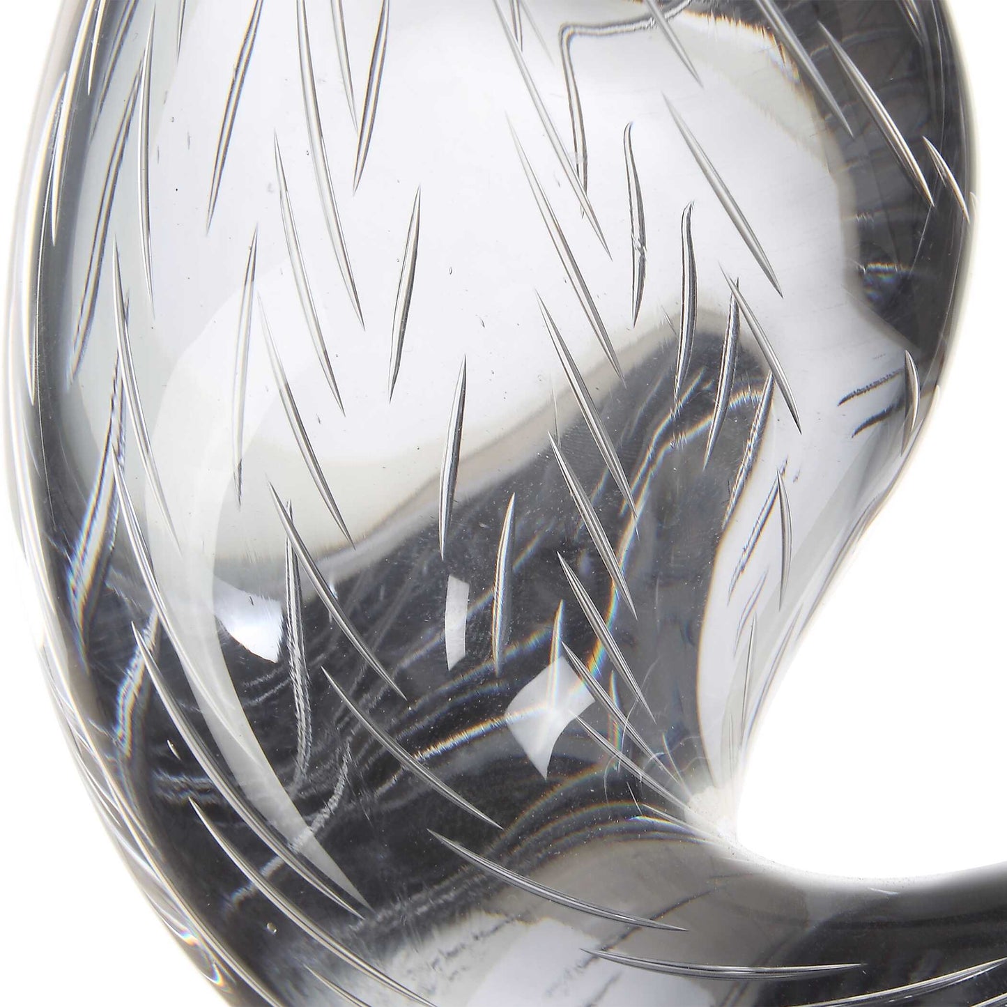 Luminous Twist Glass Sculpture