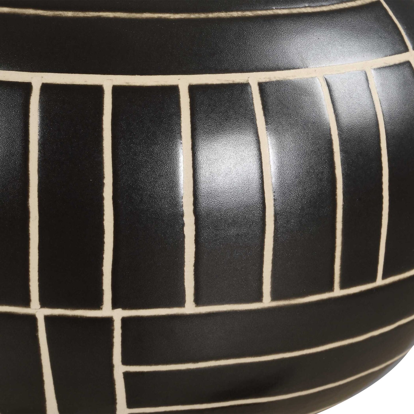 Graphite Stride Geometric Vases Set/2