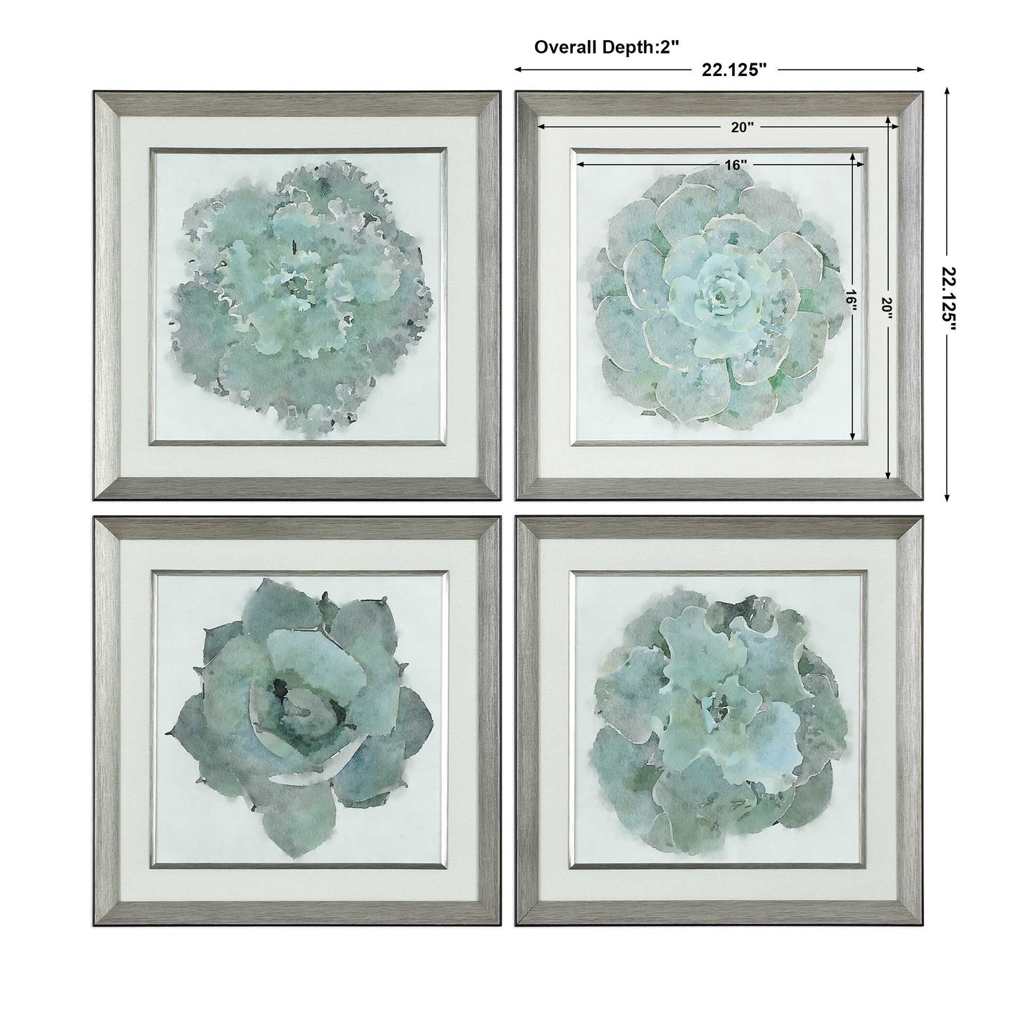 Natural Beauties Botanical Prints Set/4