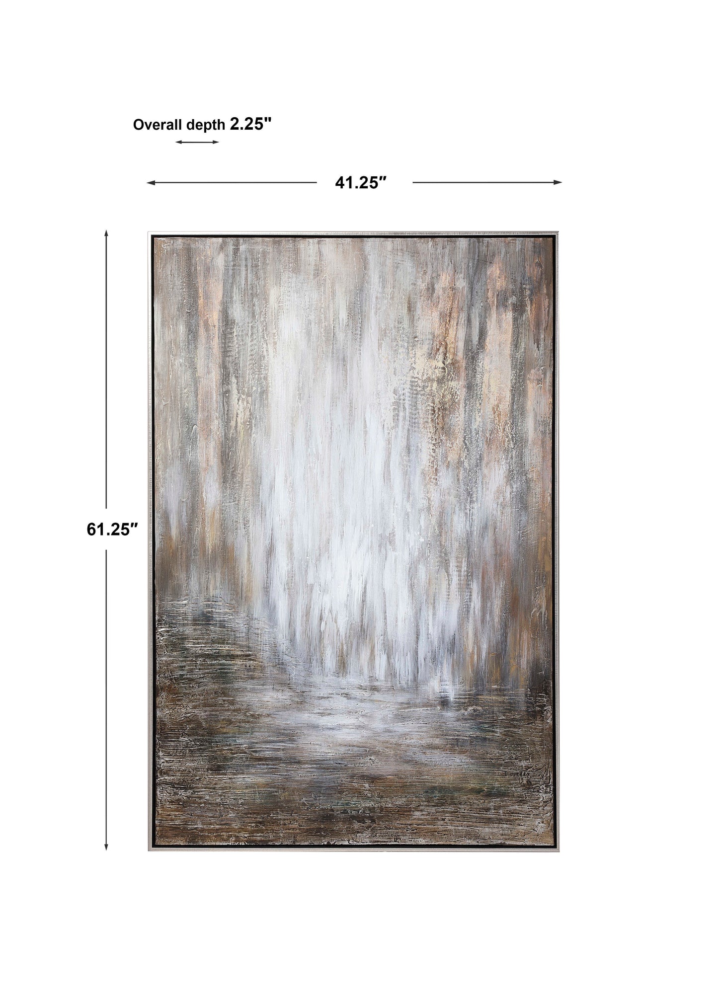 Desert Rain Hand Painted Abstract Art