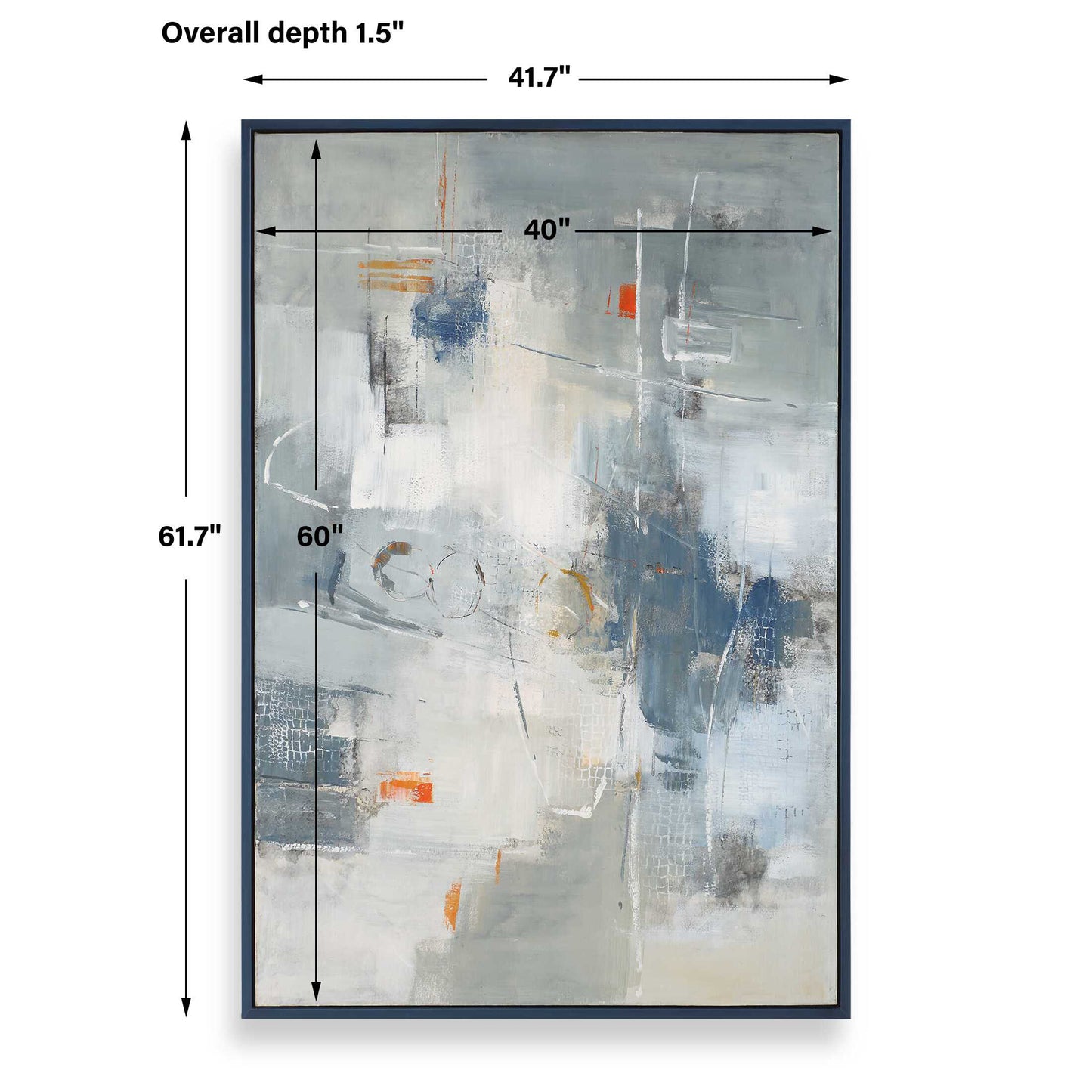 Blueprint Hand Painted Modern Art