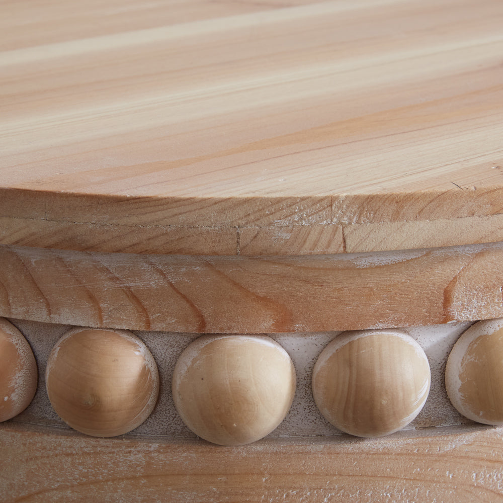 Natural Wood Side Table