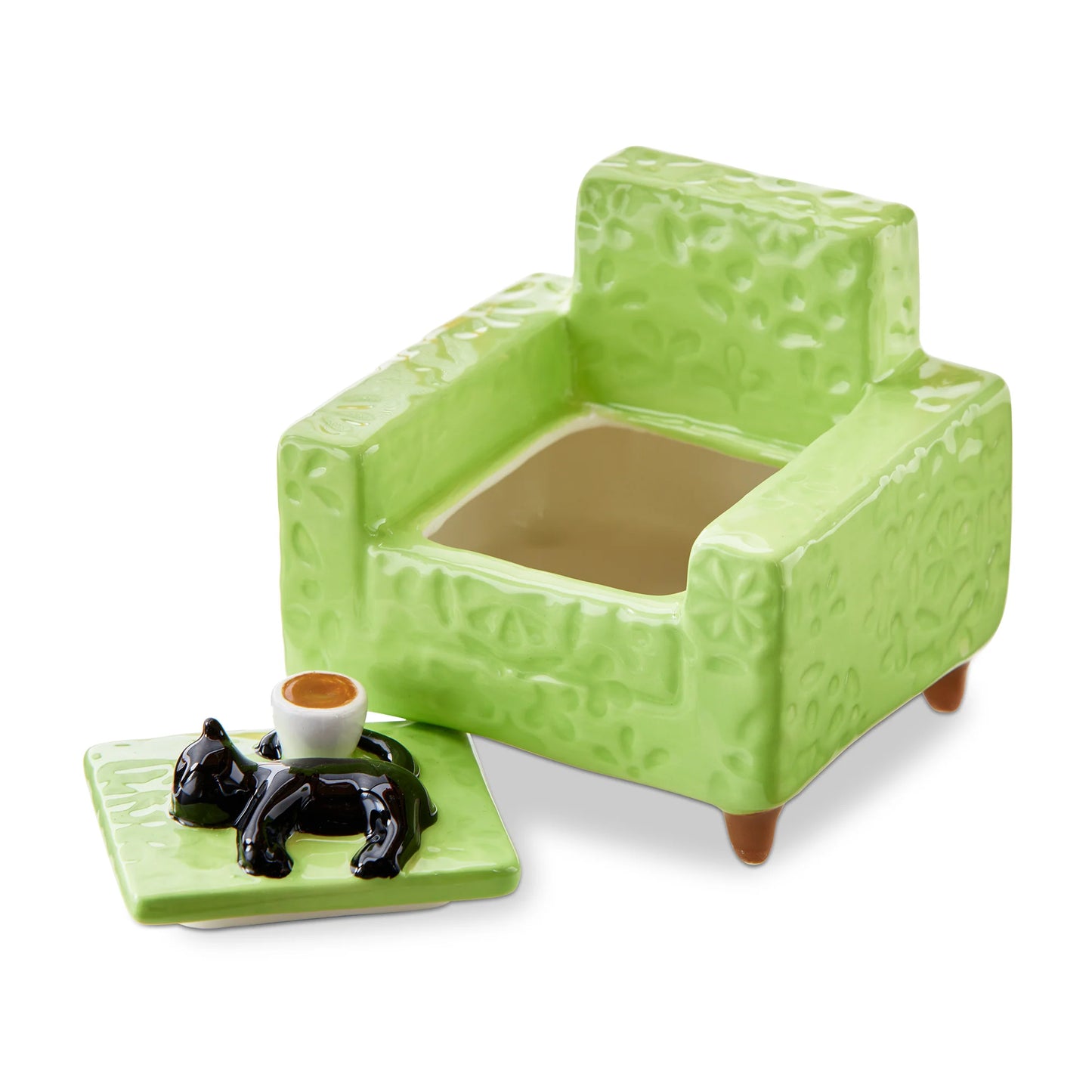Black Cat Chair Trinket Box