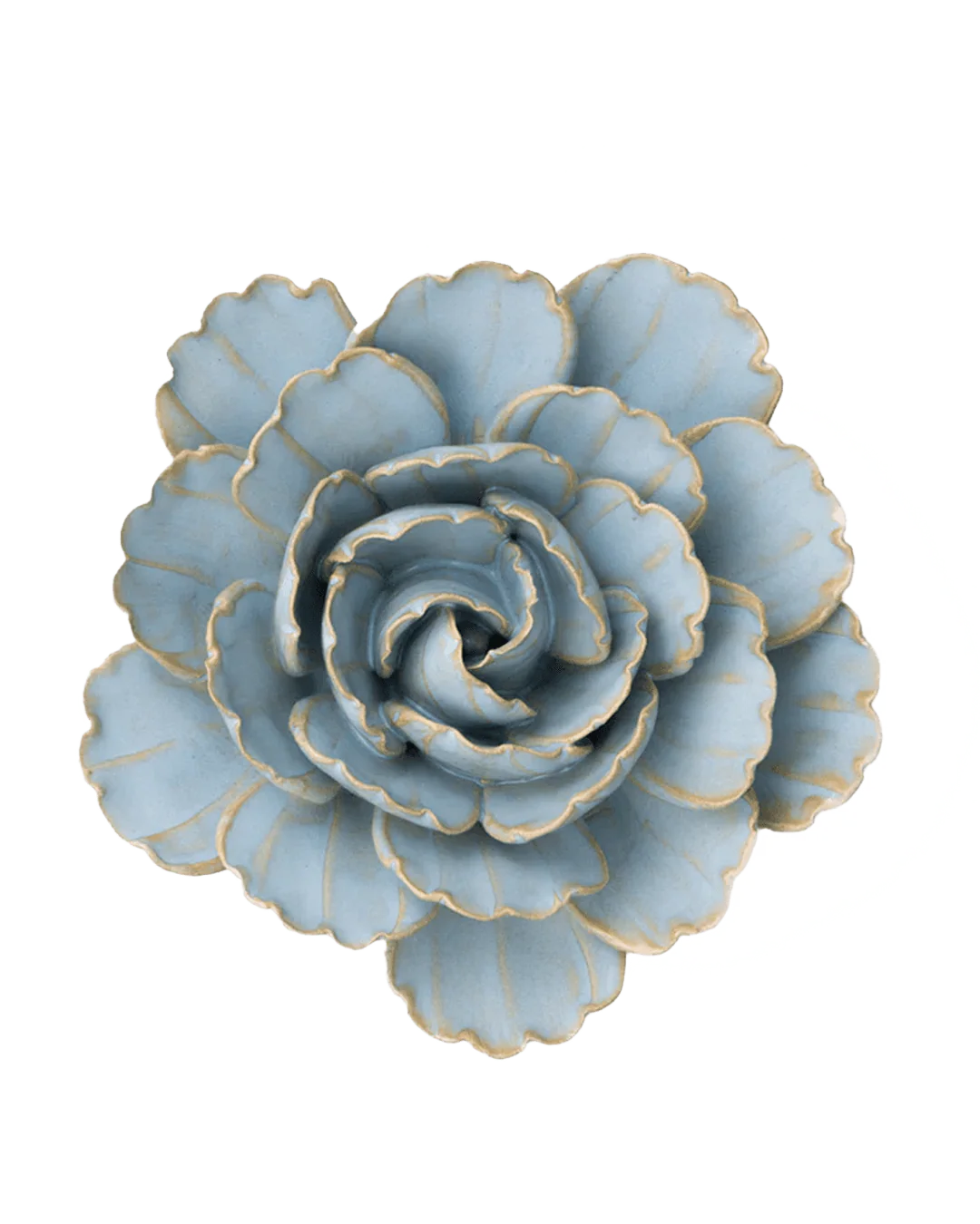 Robin's Egg Blue Peony Wall Flower