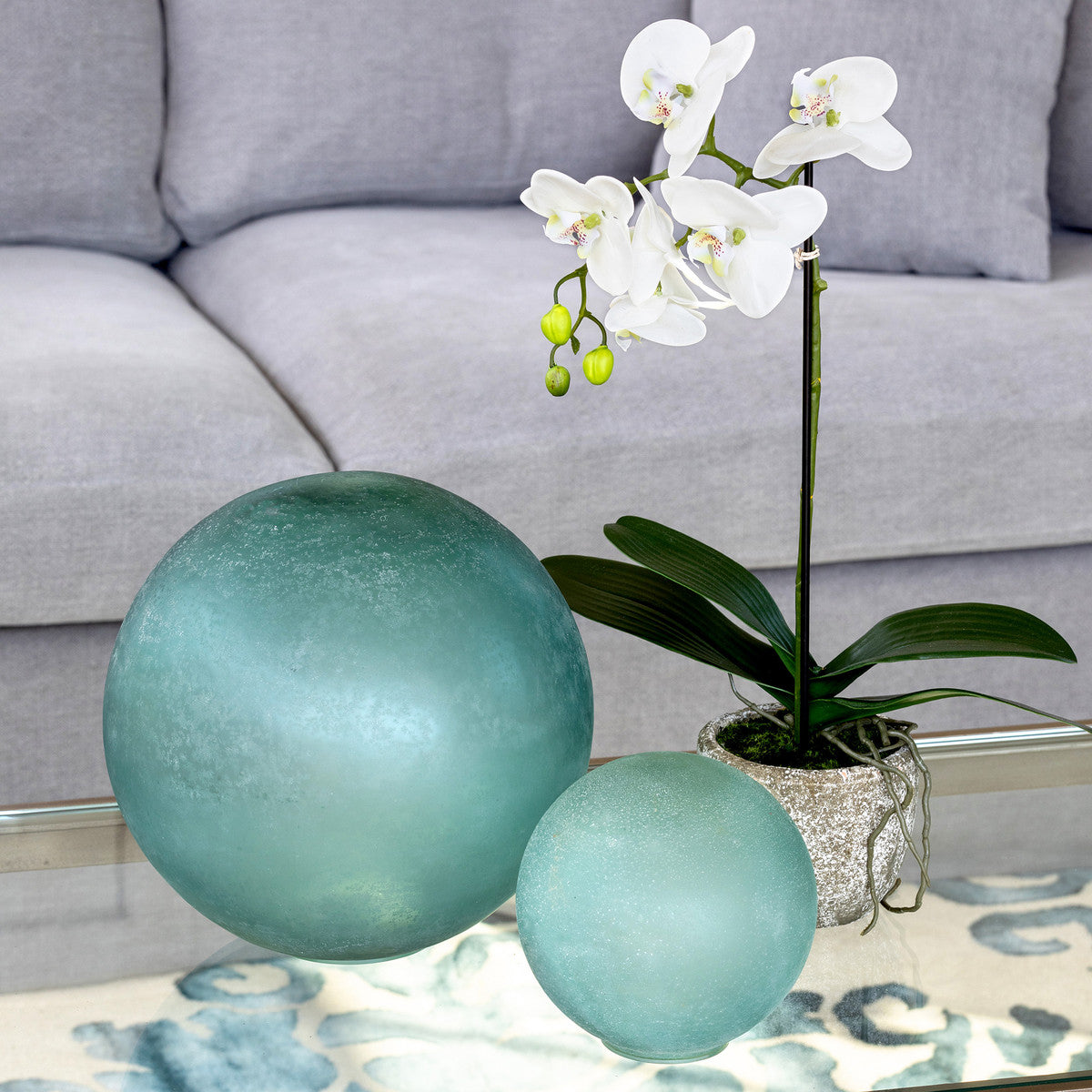 Sea Glass Decorative Orb - Small or Large