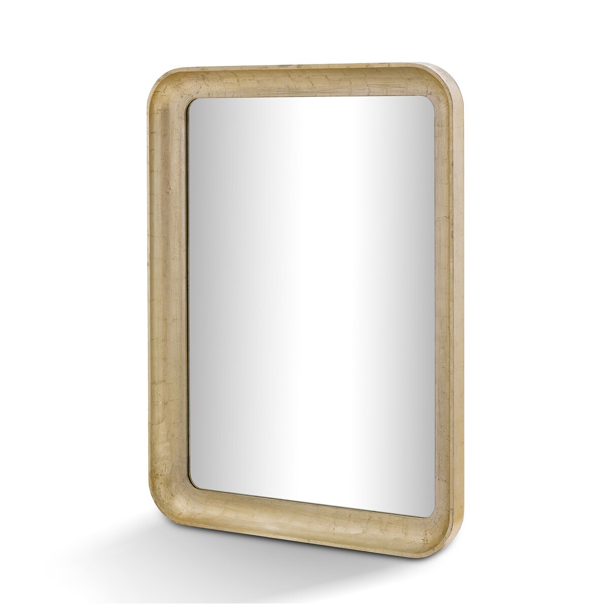 Cove Portrait Mirror, Champagne Silver Leaf