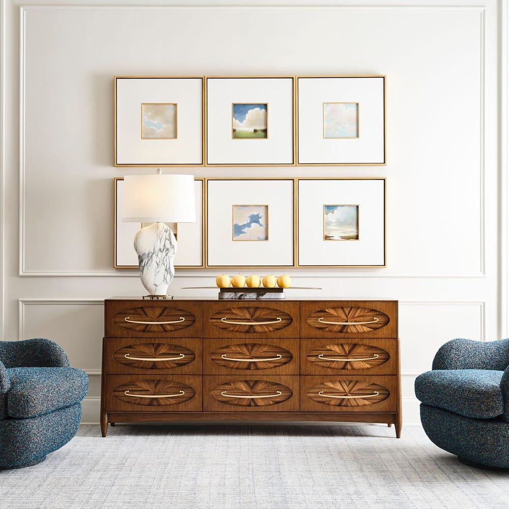 Cumulation Framed Canvases - Set of 6