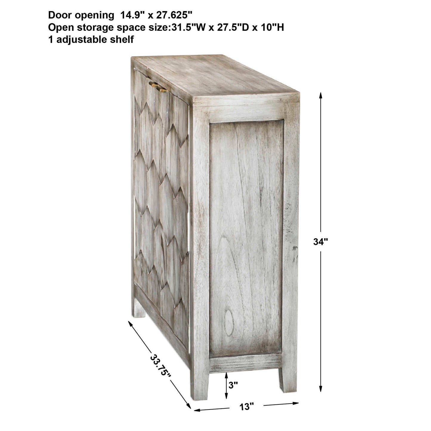 Catori Smoked Ivory Console Cabinet