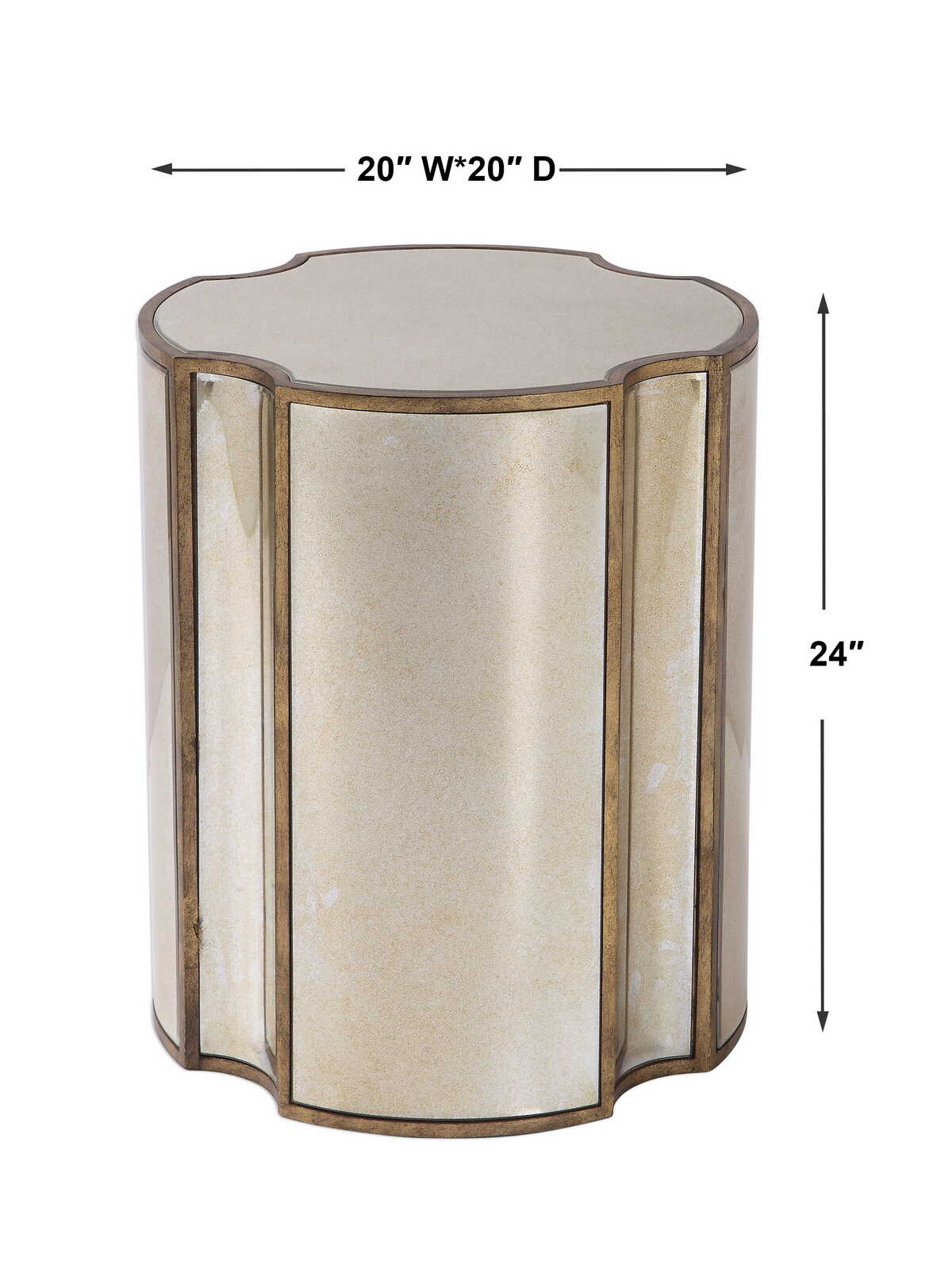 Harlow Mirrored Accent Table