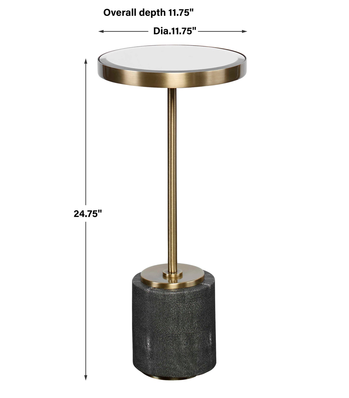 Laurier Mirrored Accent Table