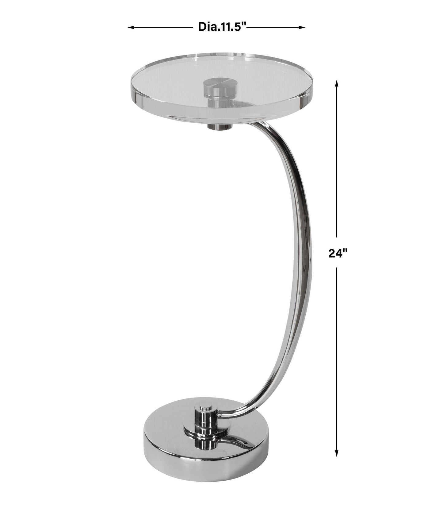 Waveney Nickel Drink Table