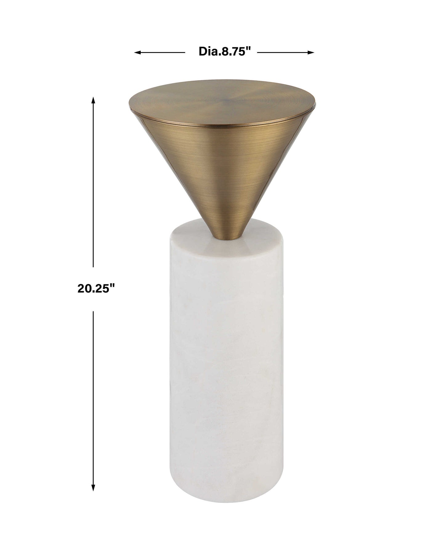 Top Hat Brass Drink Table