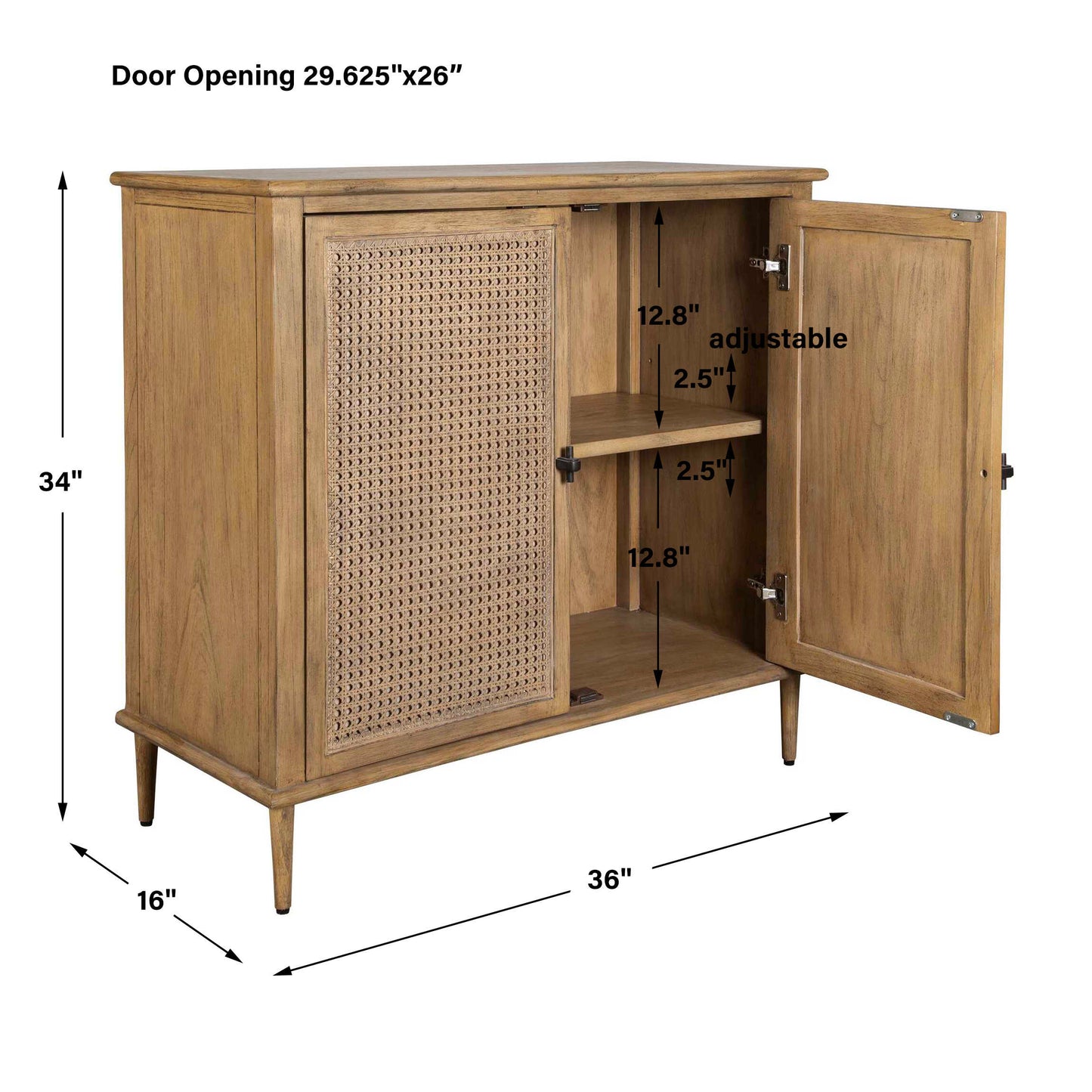 Coast 2 Door Rattan Cabinet