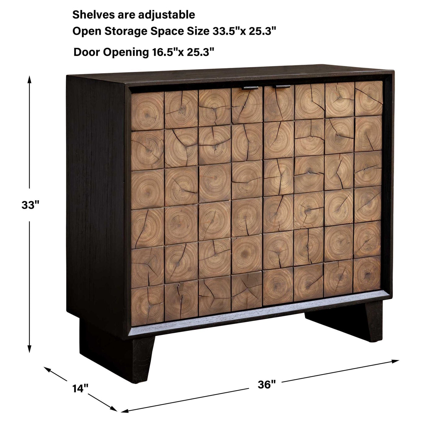Muestra Wood Grain 2 Door Cabinet