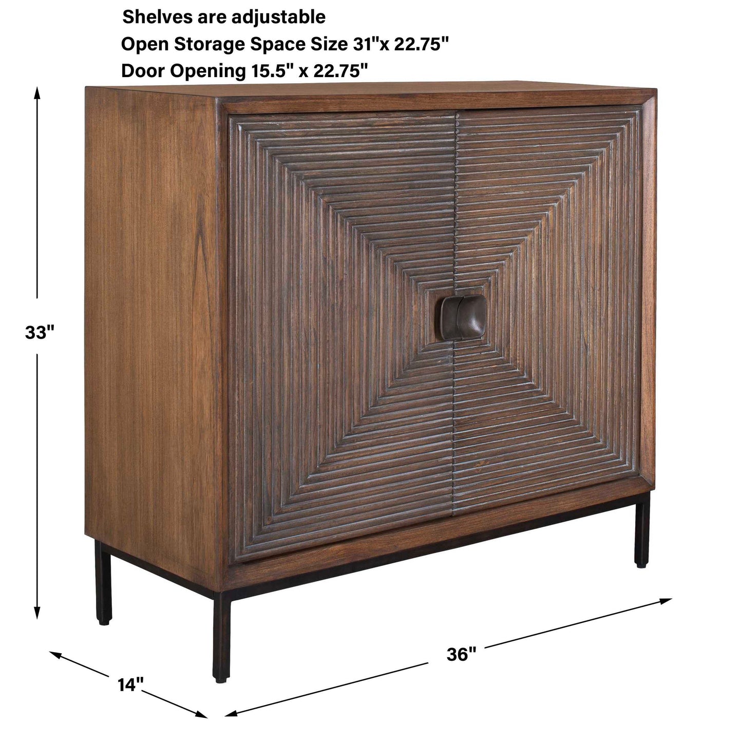 Bottom Line 2 Door Wood Cabinet