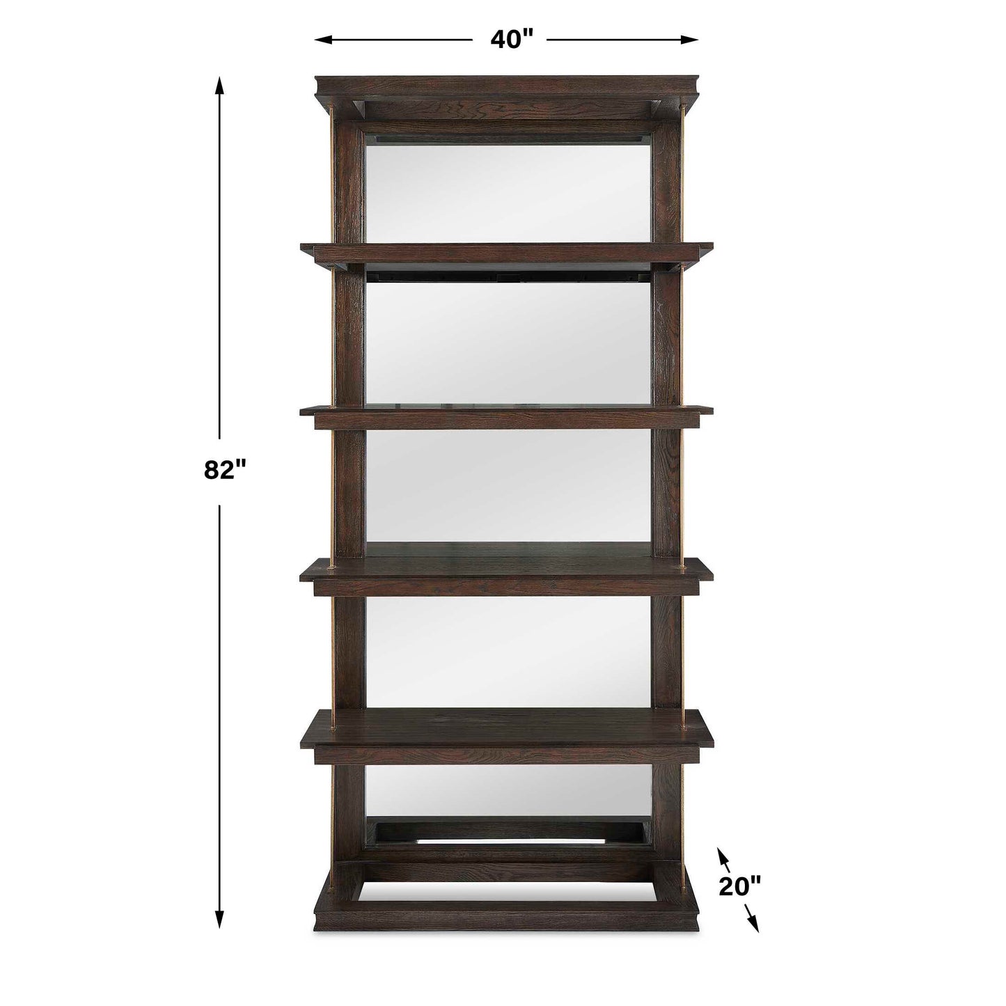 Kai Dark Walnut Etagere