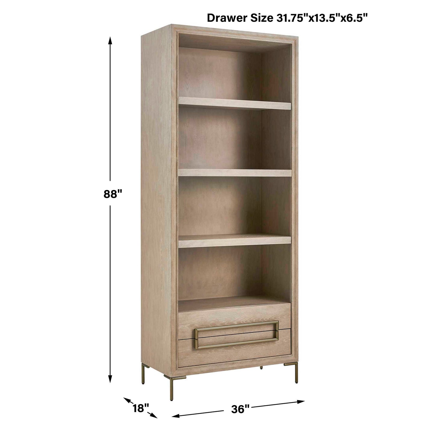 Alessia Light Oak Etagere