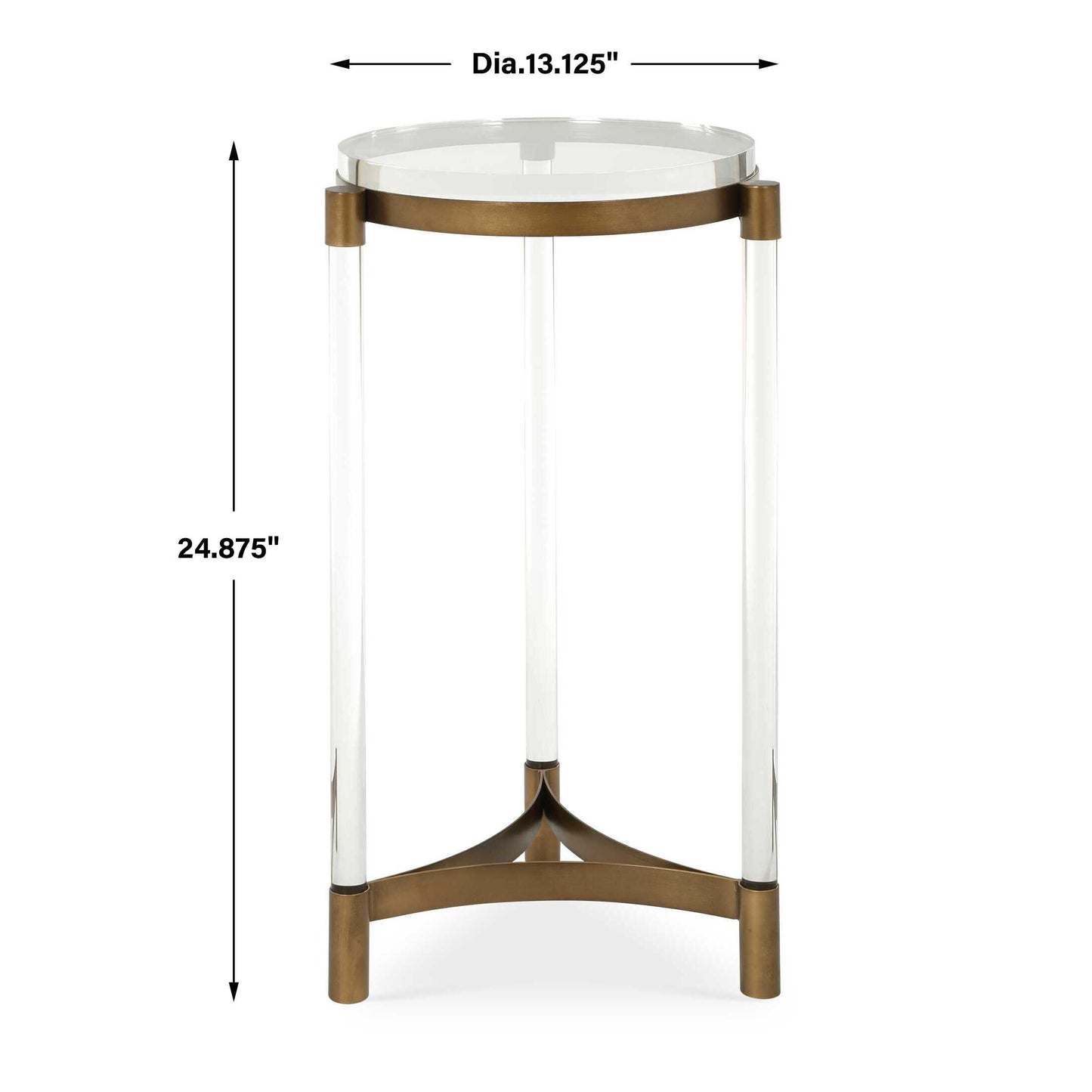 Pereira Round Acrylic Accent Table