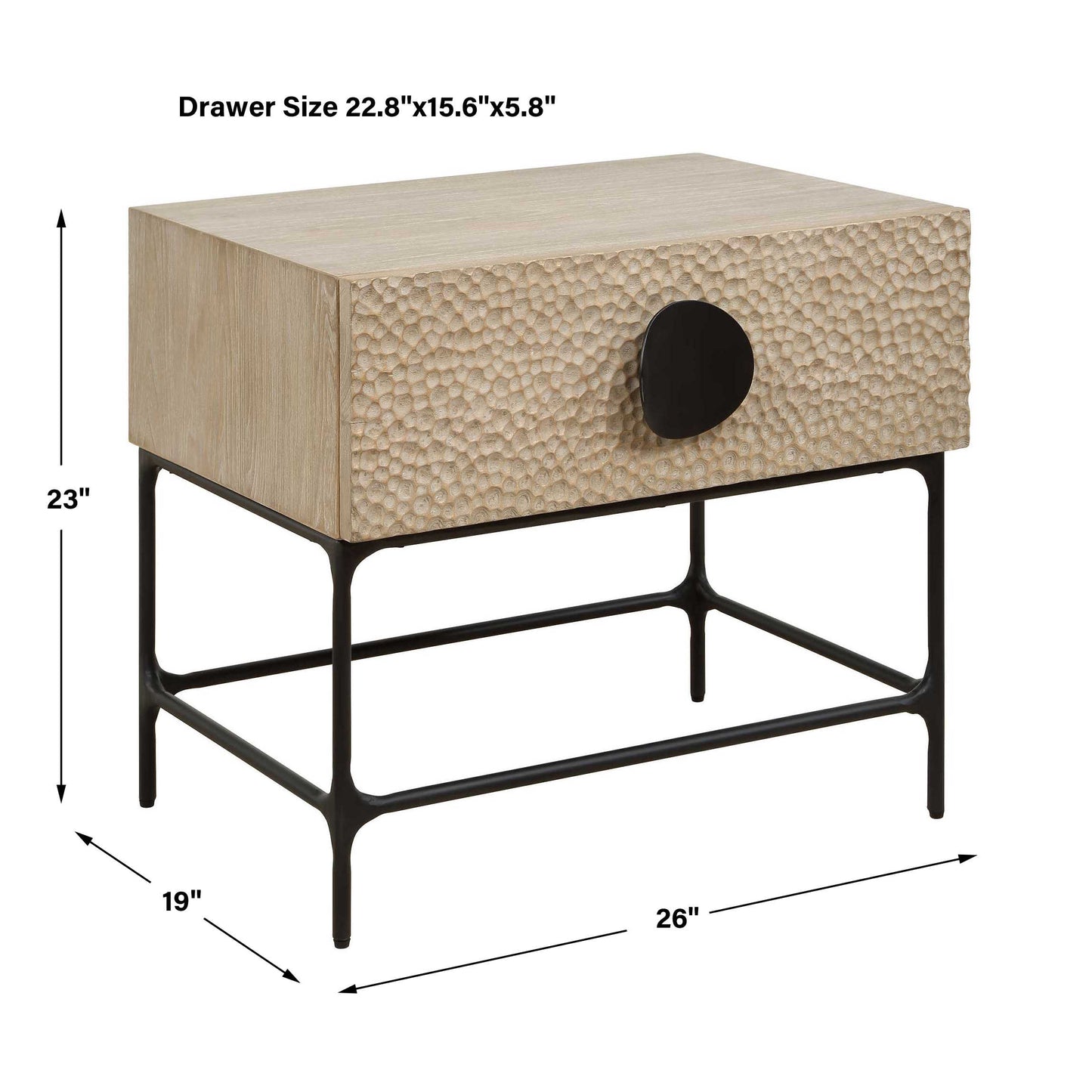 Lunar Wooden Side Table