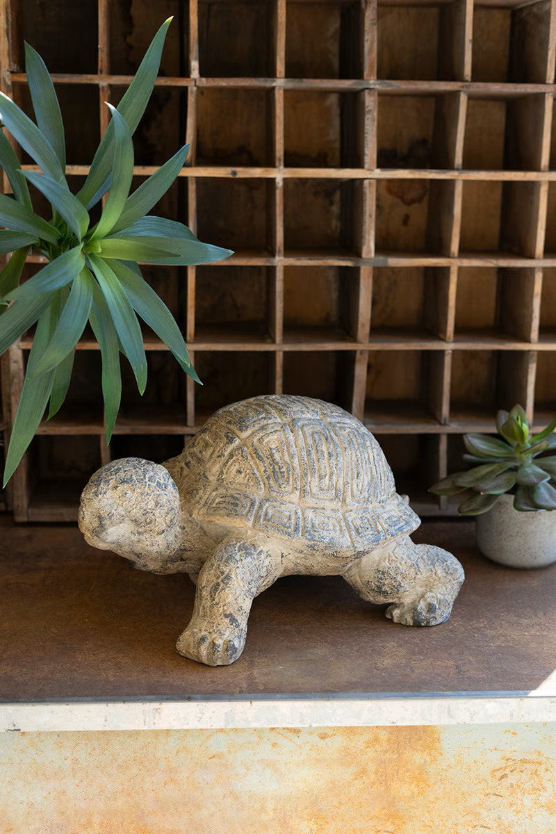 Faux Concrete Turtle