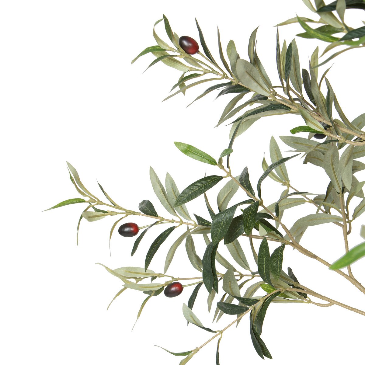 Faux Olive Tree in Weighted Black Pot - 78"
