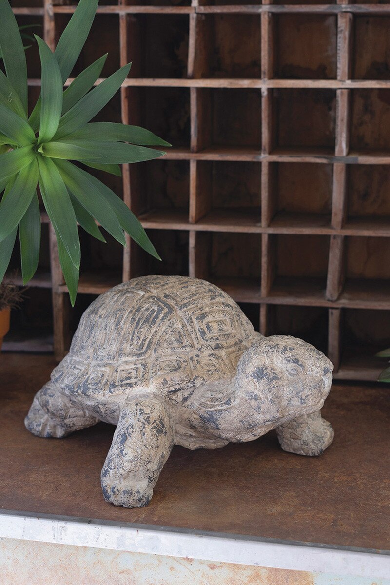 Faux Concrete Turtle