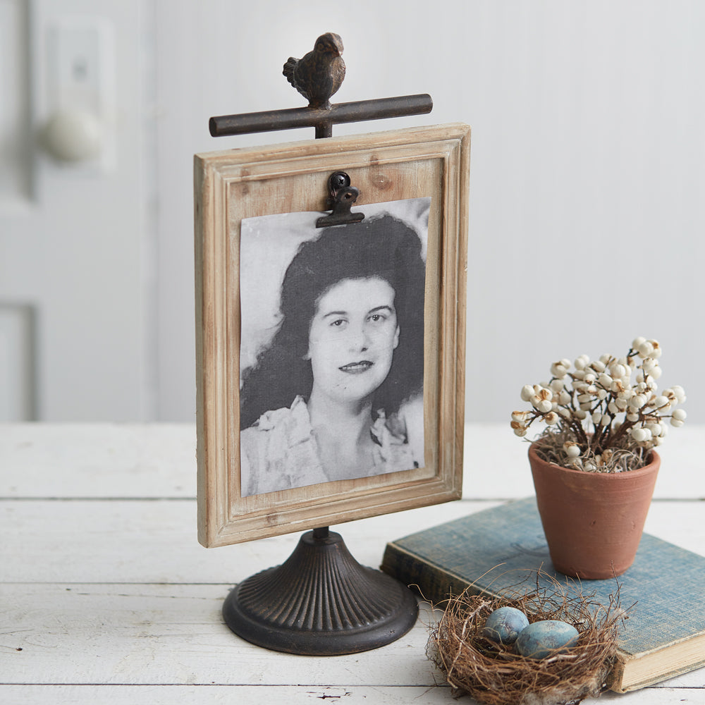 Feather Your Nest Picture Frame with Photo