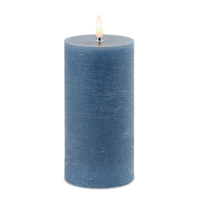 Flameless Blue Candle - 6in