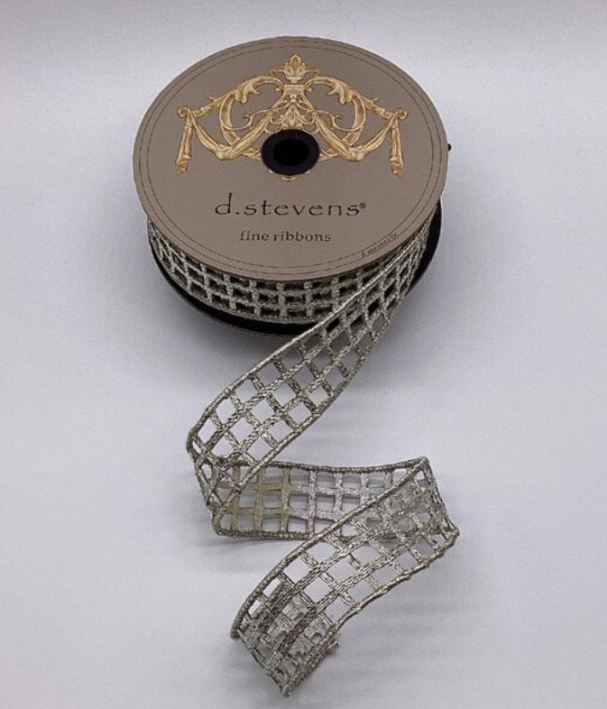 Metallic Window Pane Ribbon 1.5”x 10yds