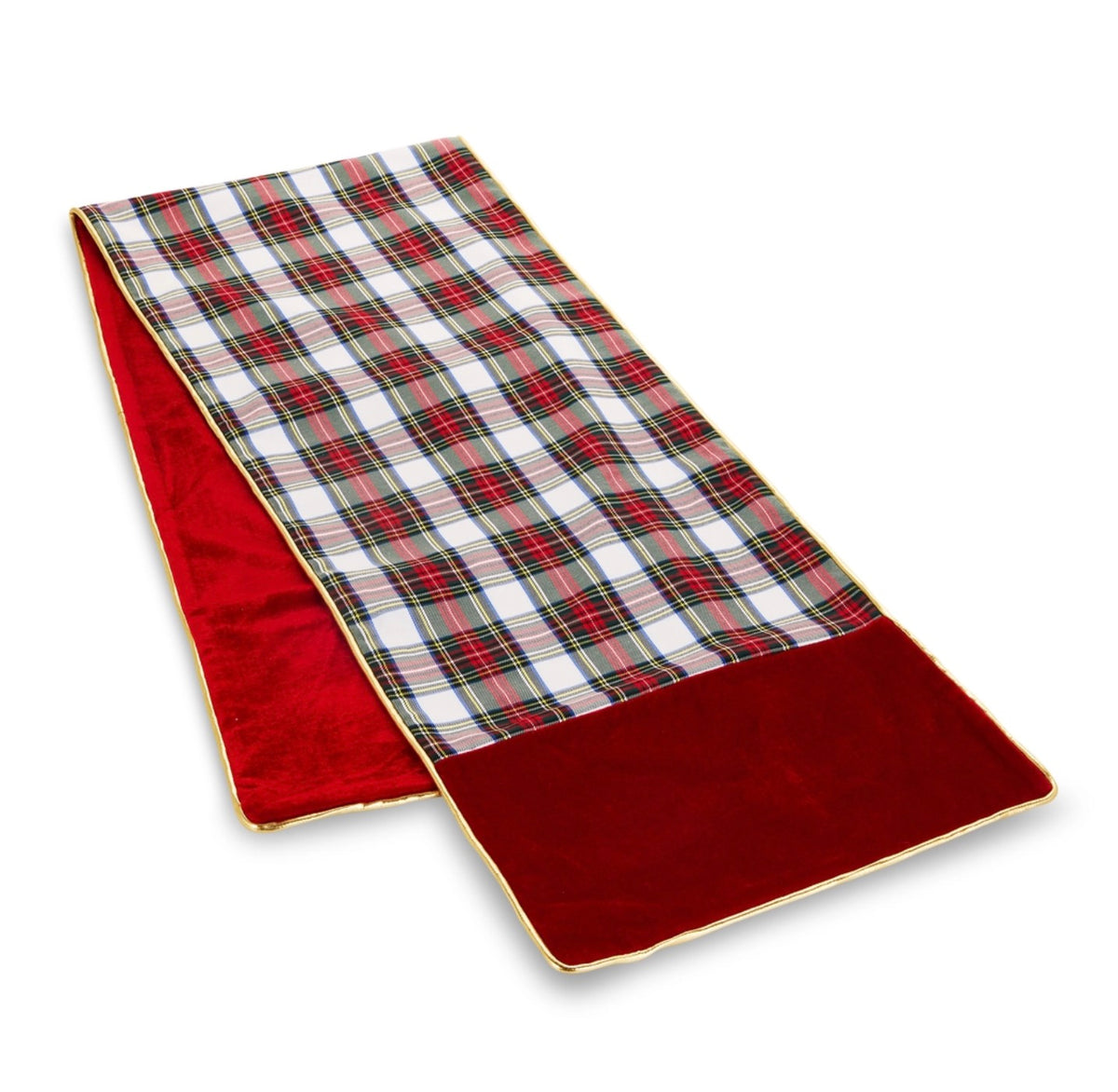 Red/White Plaid Table Runner