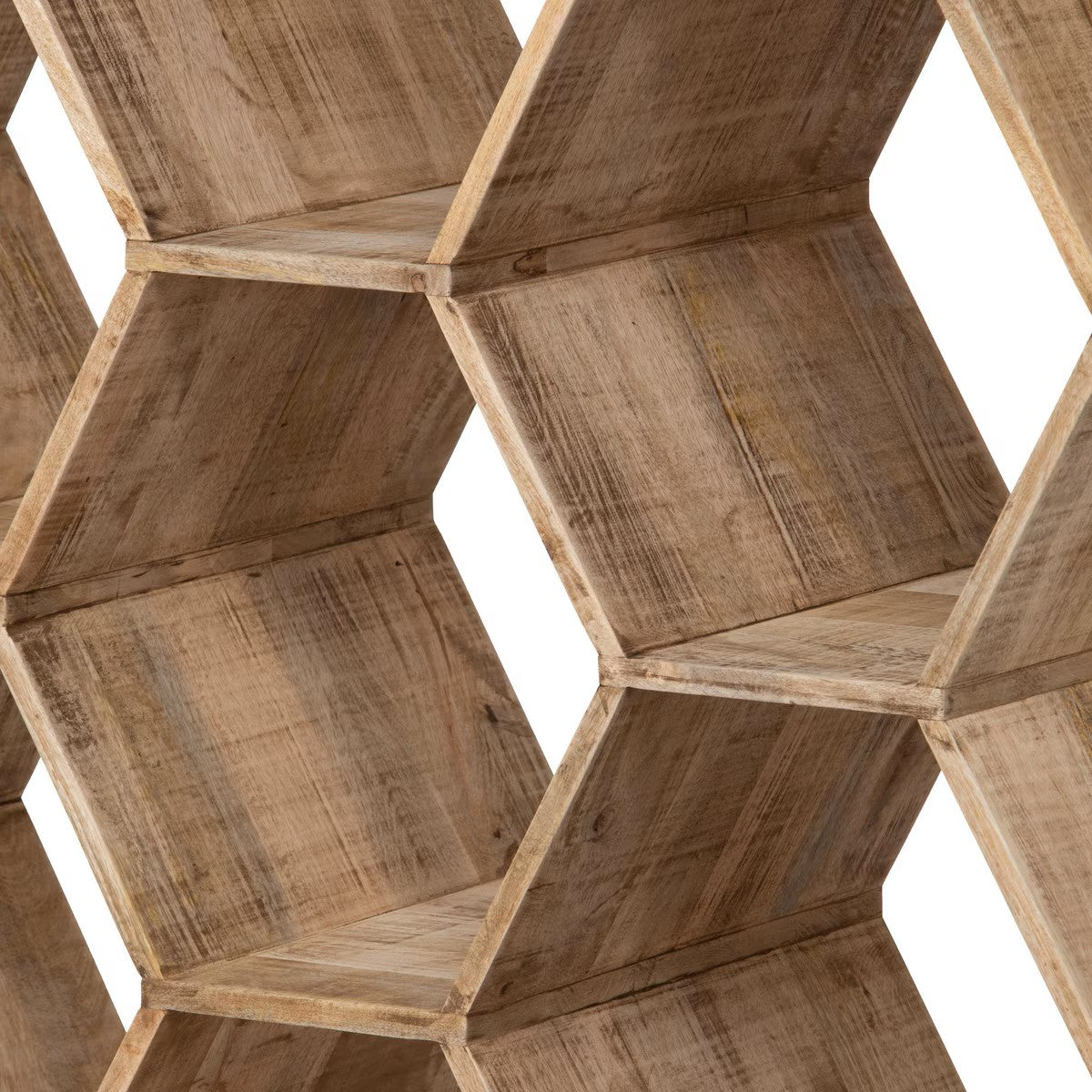 Honeycomb Wooden Etagere