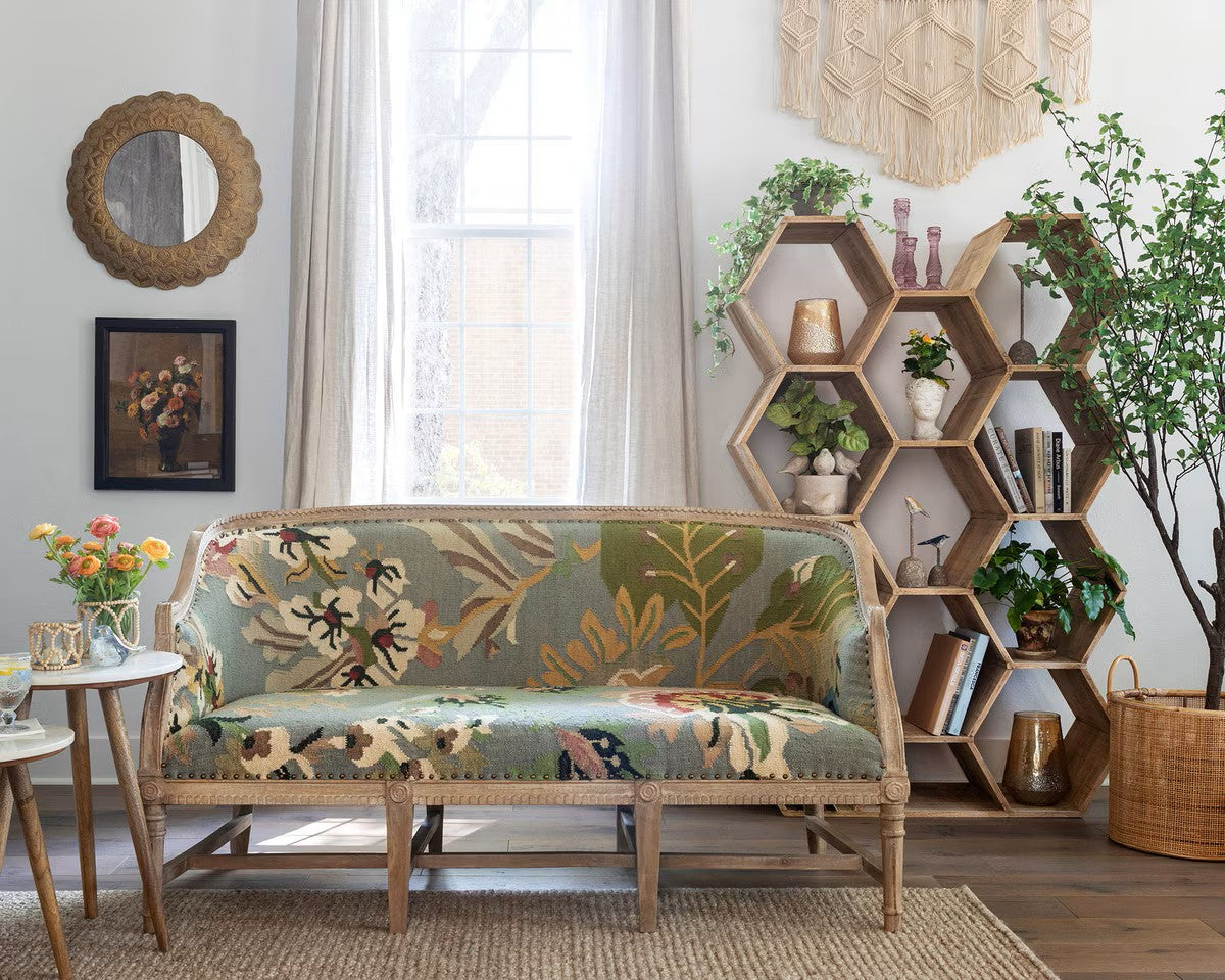 Honeycomb Wooden Etagere