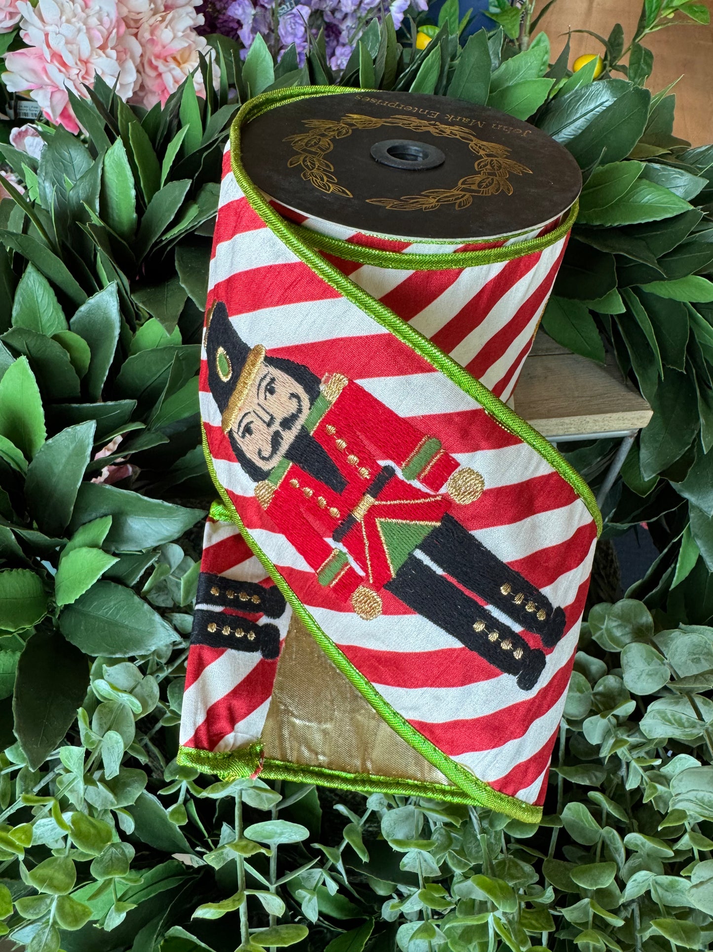 Embroidered Nutcracker Ribbon - 4"x10yd