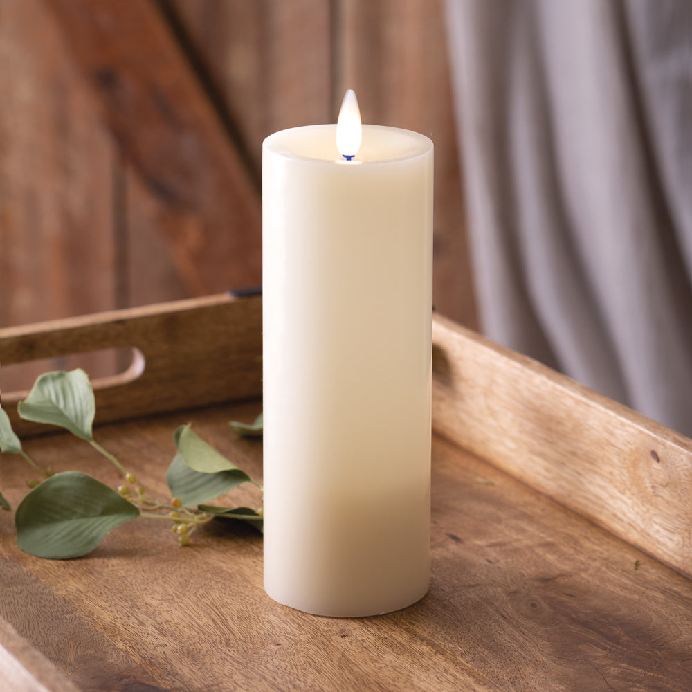 Infinite Wick Wax Pillar Candle - 3 x 8"