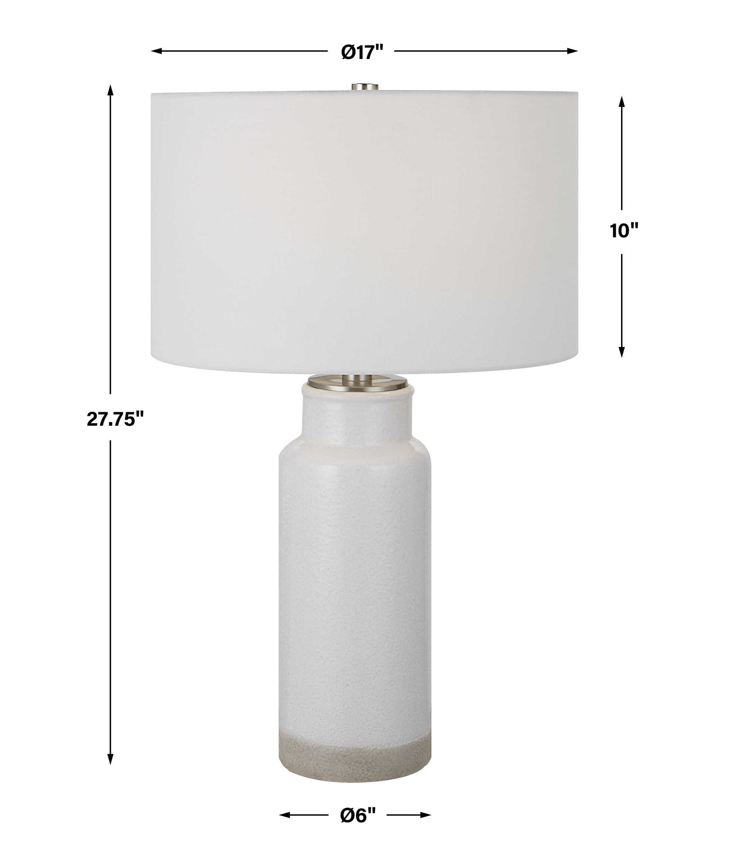 Albany White Farmhouse Table Lamp
