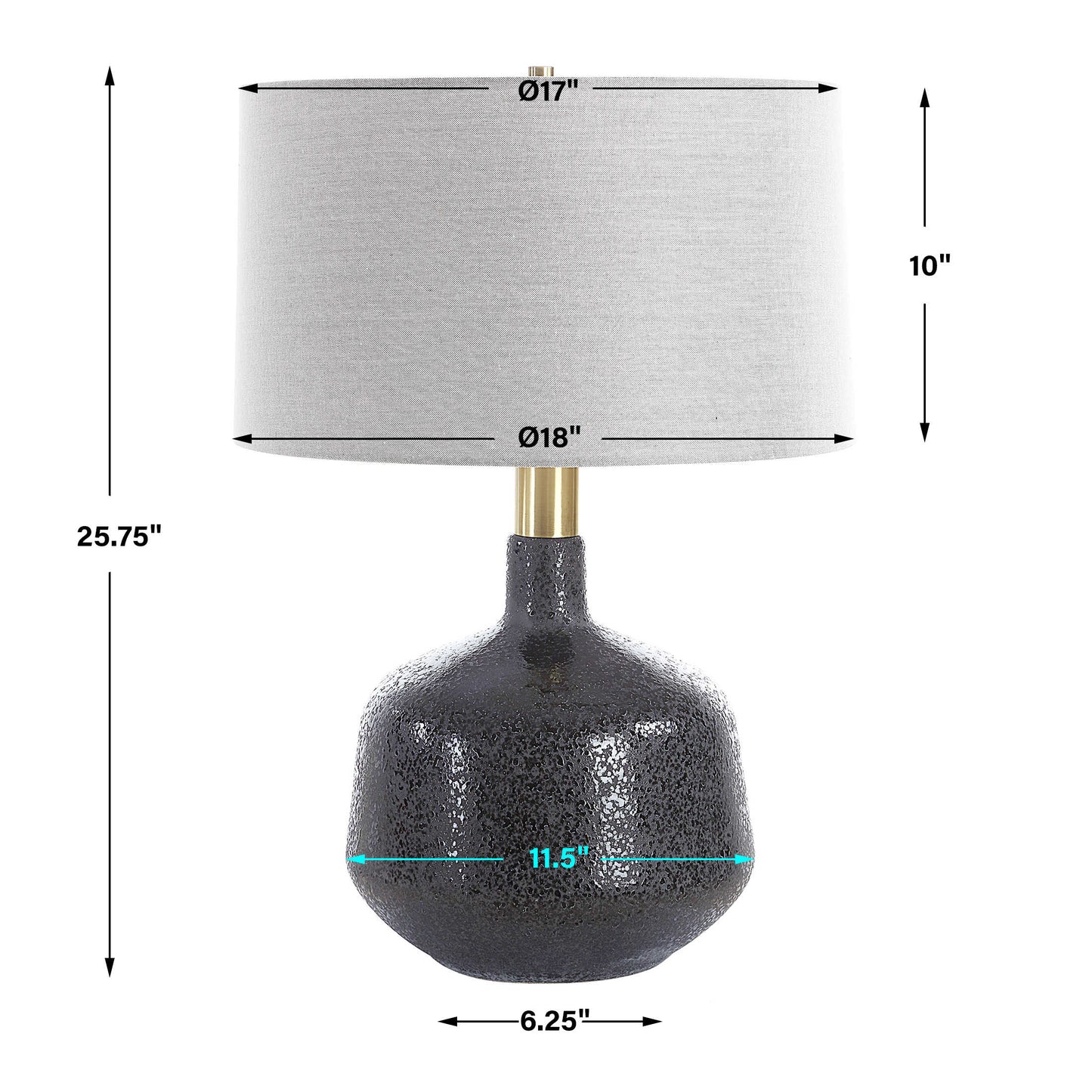 Flanagan Mottled Gloss Table Lamp