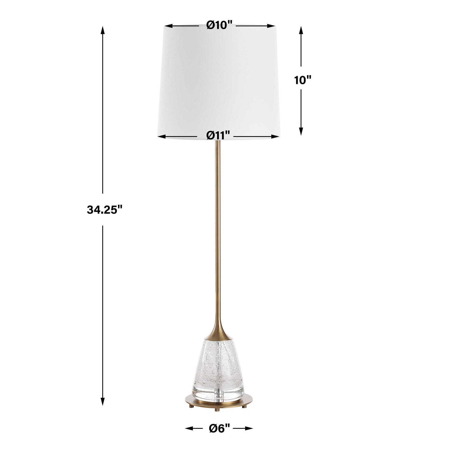Alistair Brass Buffet Lamp