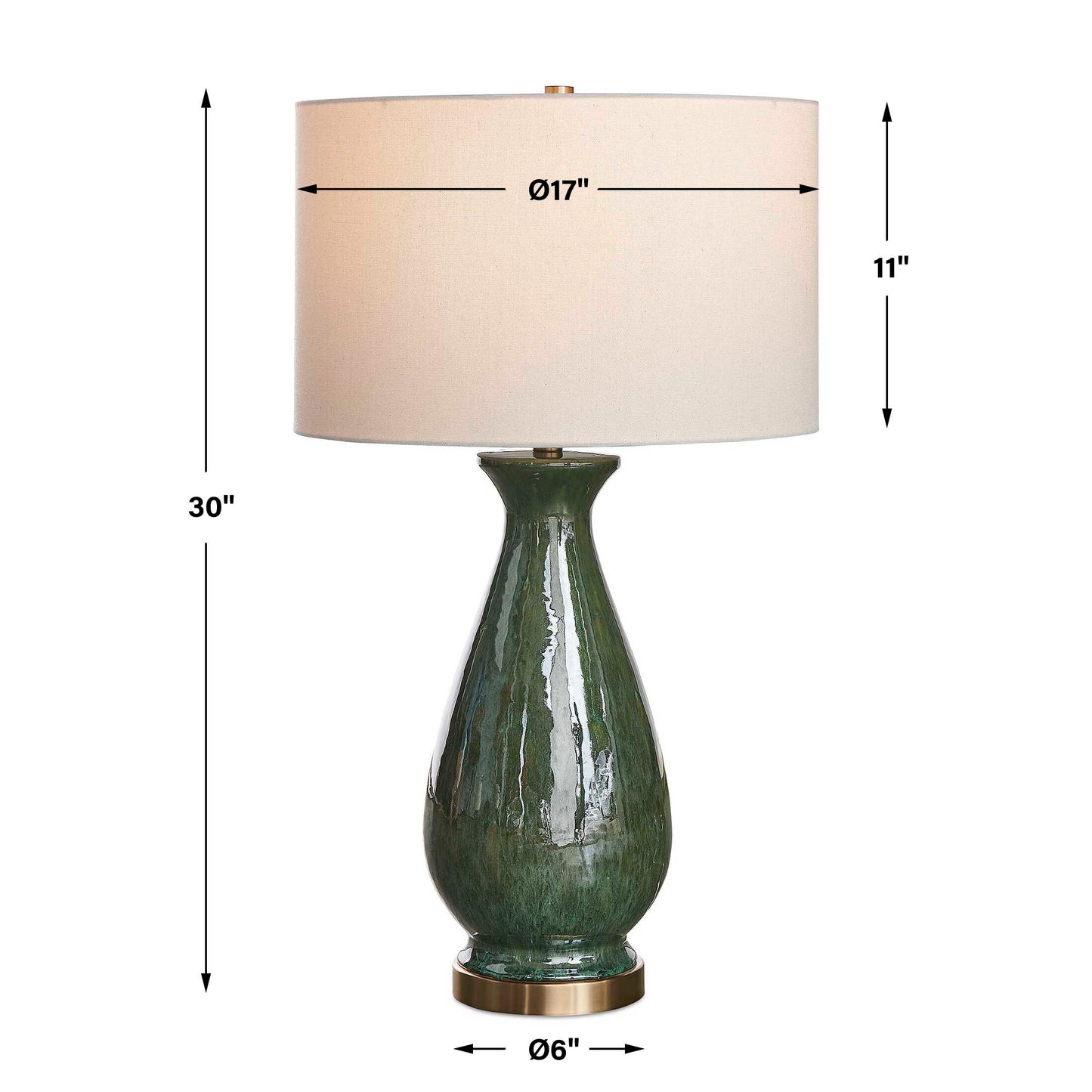 Colestin Deep Green Table Lamp