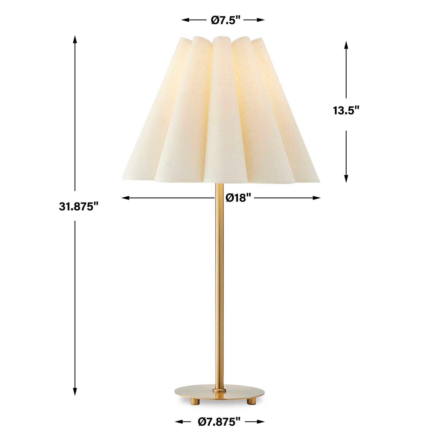 Lilabet Fluted Shade Table Lamp