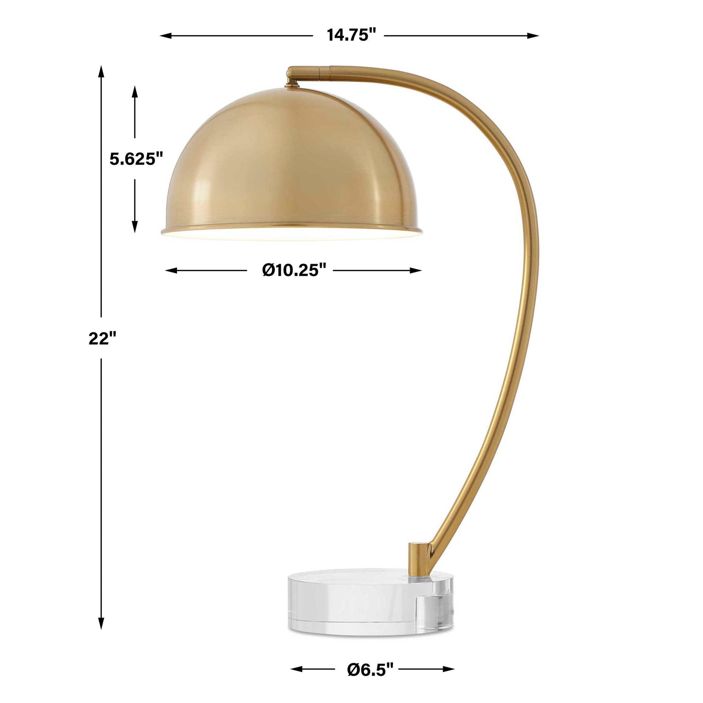 Romani Brass Desk Lamp