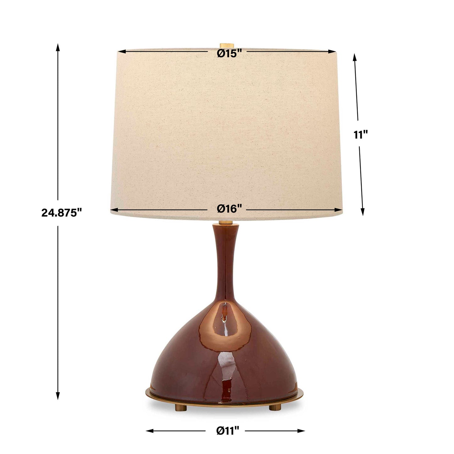 Colette Burgundy Table Lamp