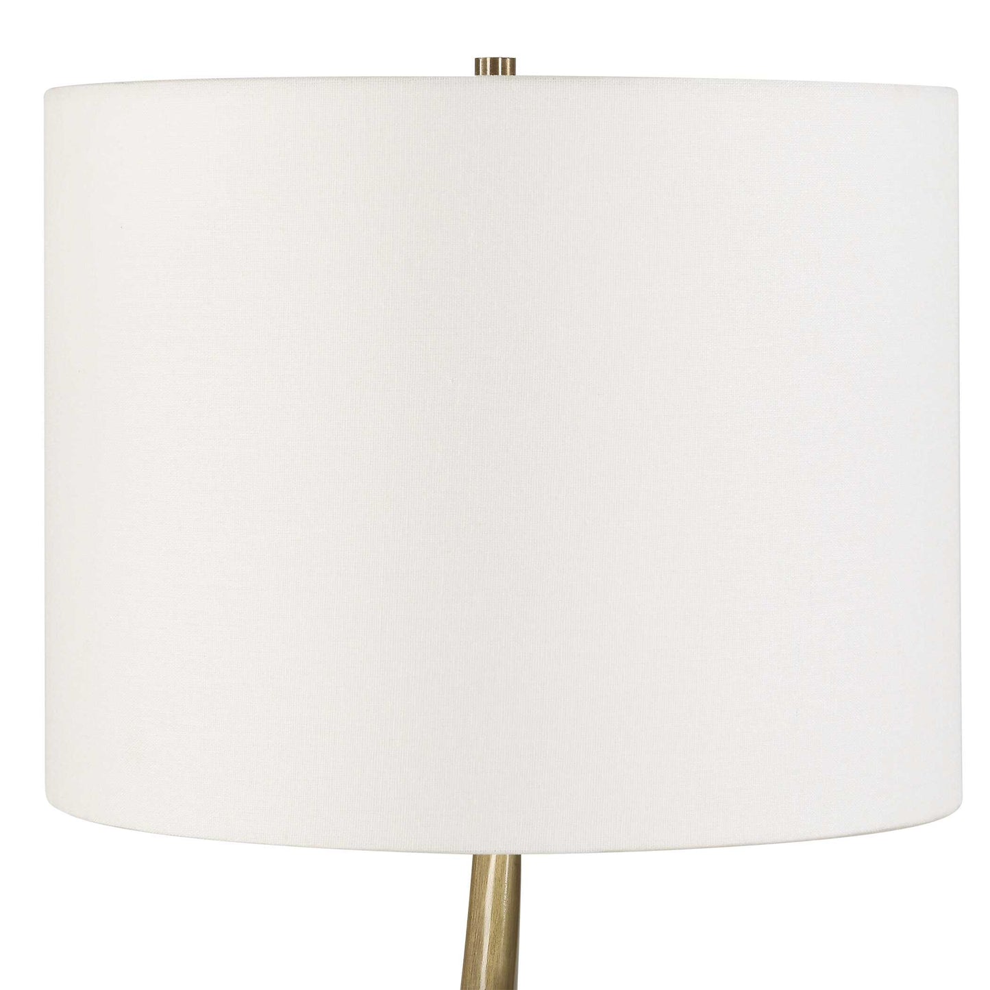 Spiraling Cordless Brass Buffet Lamp