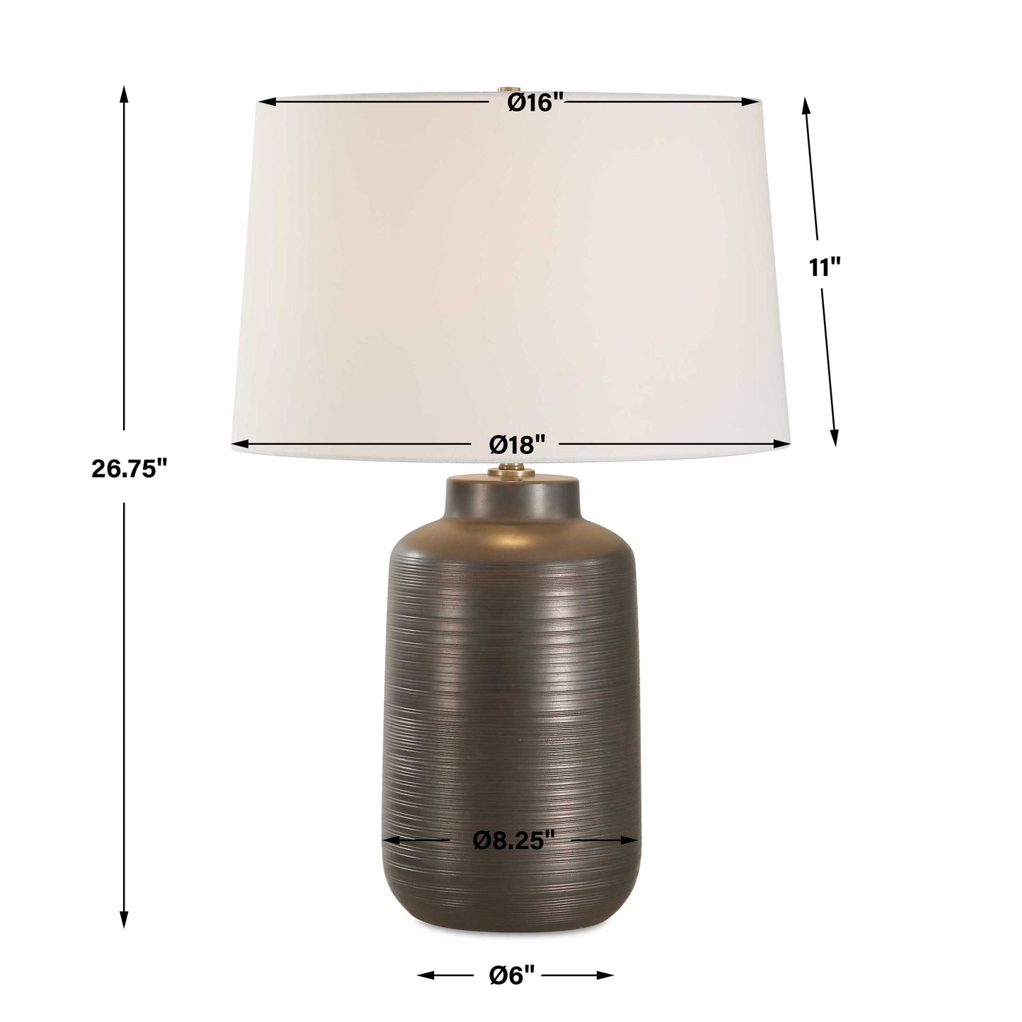 Calderone Bronze Table Lamp