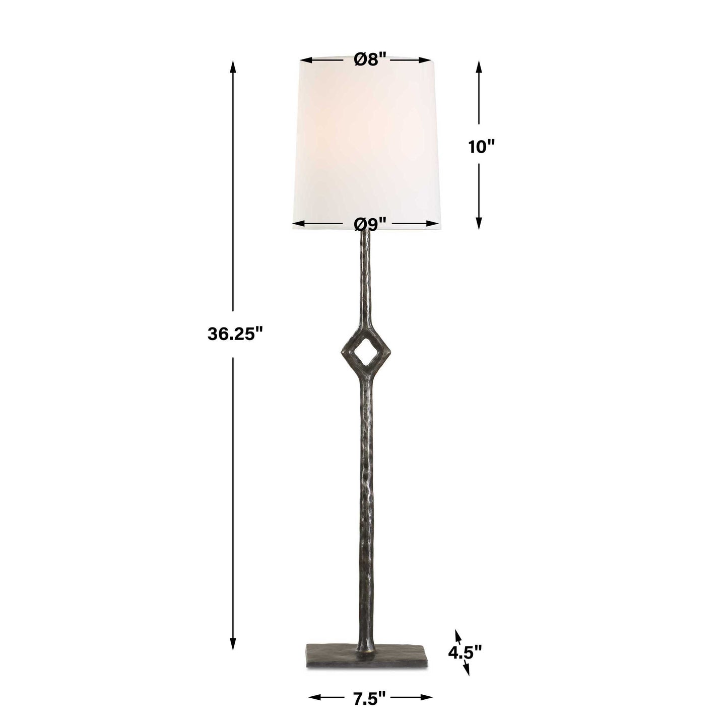 Puncture Cordless Iron Buffet Lamp