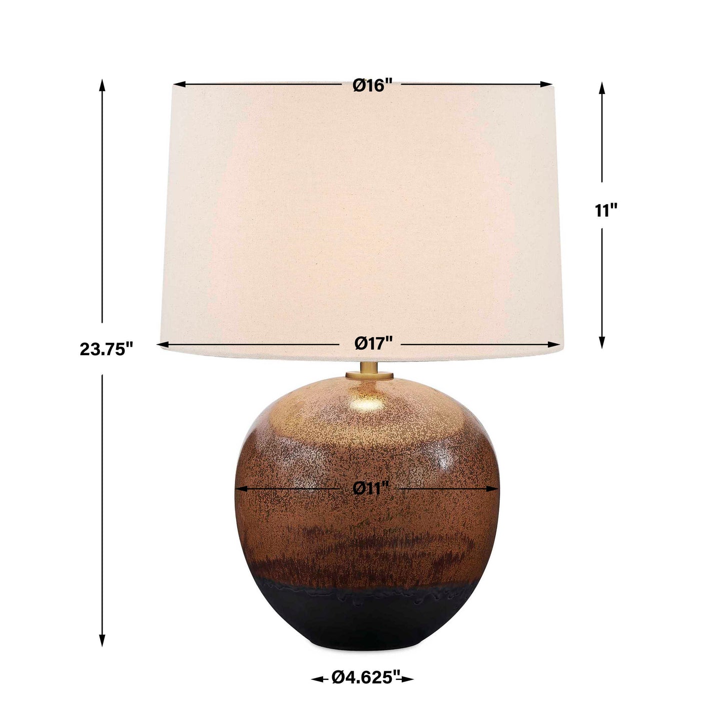 Brownell Rust Brown Table Lamp